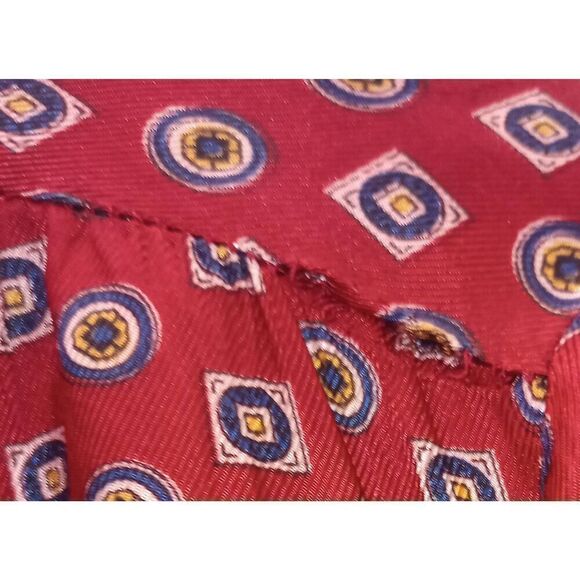 Vintage Fred Rothschild silky button down blouse, cropped size M - Picture 4 of 6